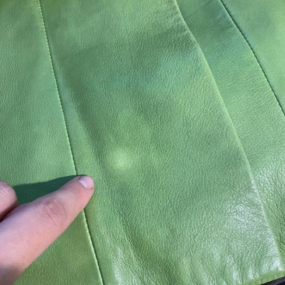 Vintage Y2K REAL LEATHER Avant Garde Cropped Jacket! Medium - Picture 9 of 9